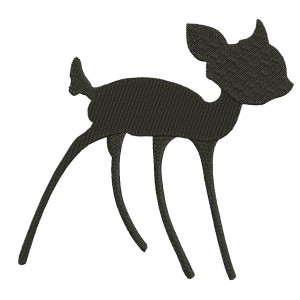 Looks Like Bambi Rain Deer Filled Machine Embroidery Digitized Design Pattern